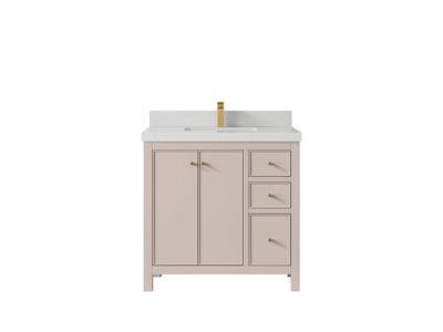 Chicago 36 in. W x 22 in. D Center Sink Bathroom Vanity - Willow Bath and Vanity