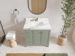 Chicago 36 in. W x 22 in. D Center Sink Bathroom Vanity - photo 34