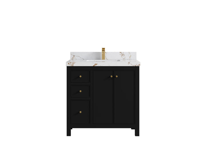 Chicago 36 in. W x 22 in. D Center Sink Bathroom Vanity - photo 37