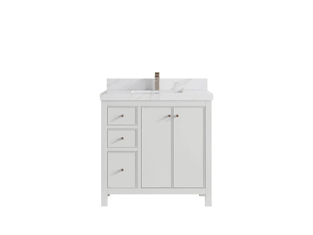 Chicago 36 in. W x 22 in. D Center Sink Bathroom Vanity - Willow Bath and Vanity