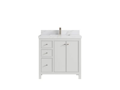 Chicago 36 in. W x 22 in. D Center Sink Bathroom Vanity - Willow Bath and Vanity