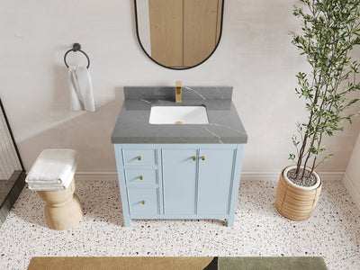 Chicago 36 in. W x 22 in. D Center Sink Bathroom Vanity - Willow Bath and Vanity