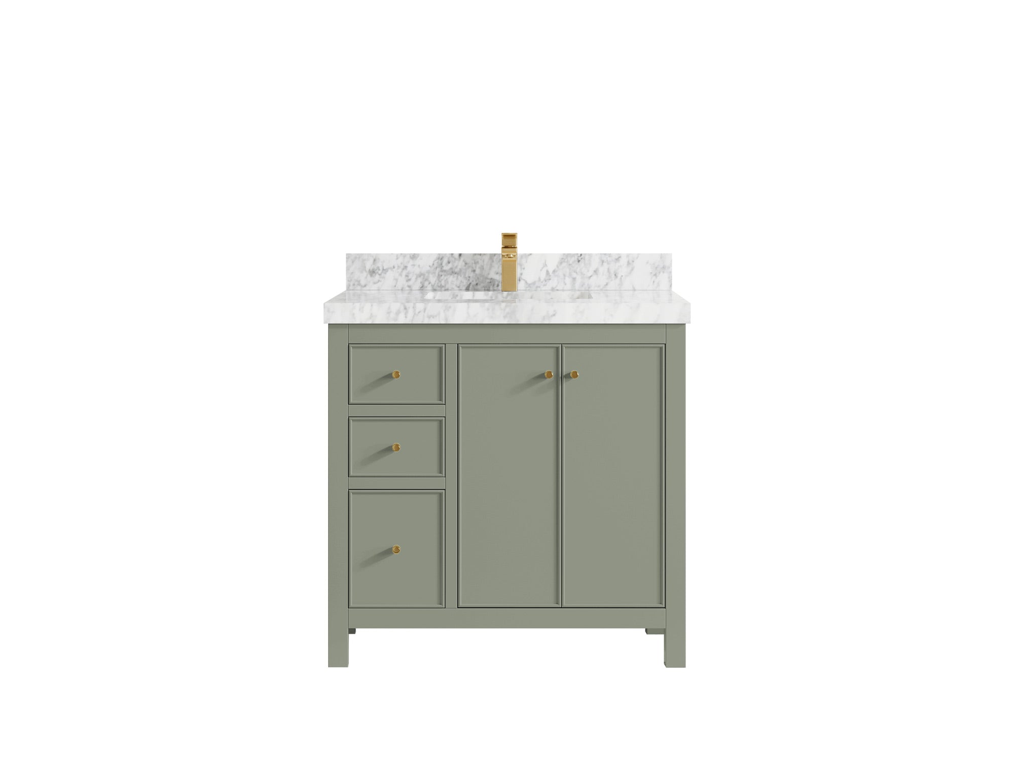 Chicago 36 in. W x 22 in. D Center Sink Bathroom Vanity - Willow Bath and Vanity