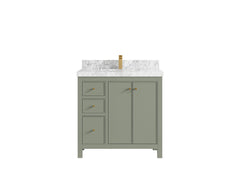 Chicago 36 in. W x 22 in. D Center Sink Bathroom Vanity - photo 11