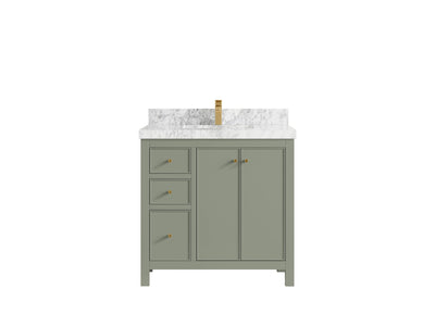 Chicago 36 in. W x 22 in. D Center Sink Bathroom Vanity - Willow Bath and Vanity