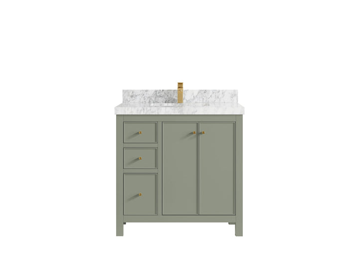 Chicago 36 in. W x 22 in. D Center Sink Bathroom Vanity - photo 11
