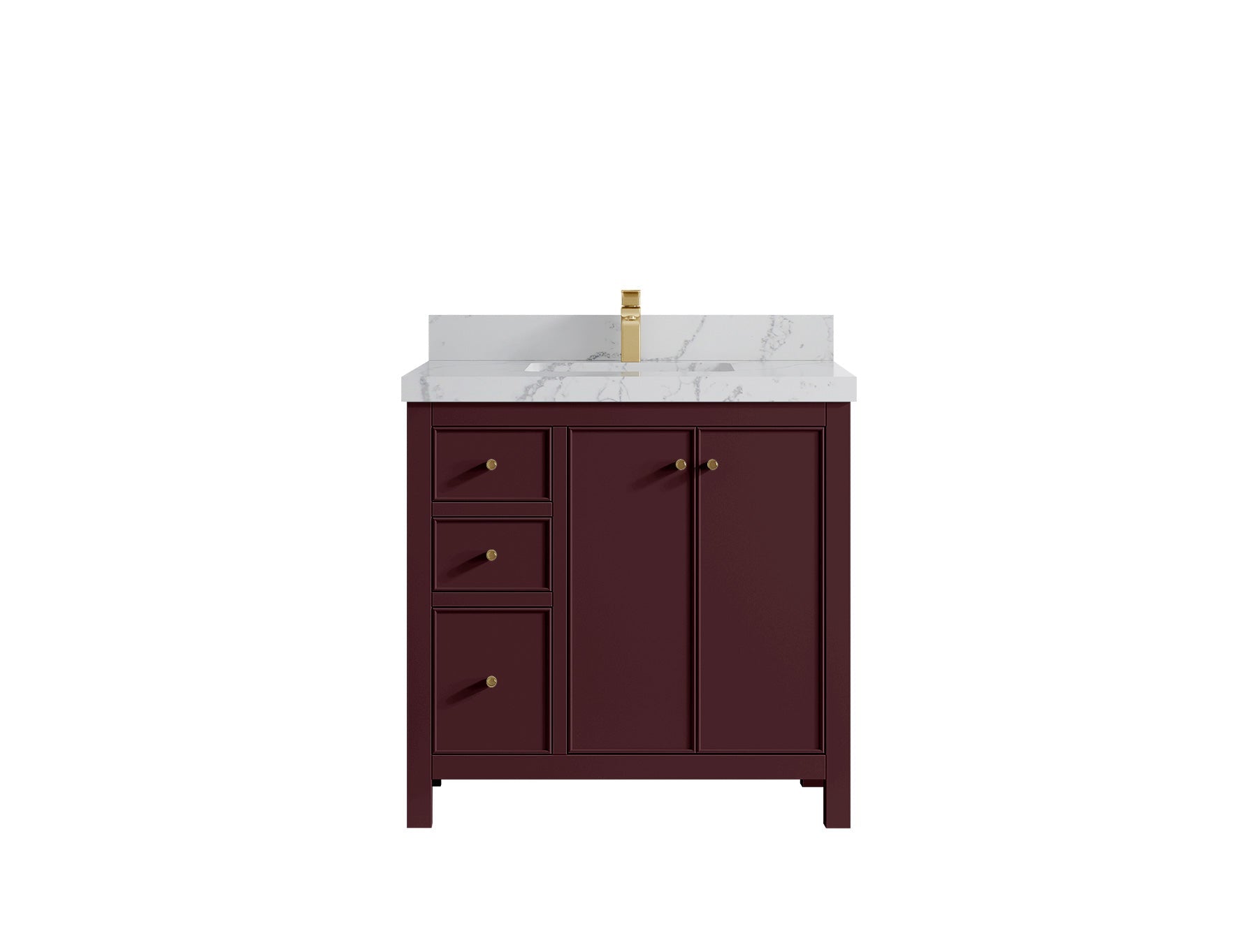 Chicago 36 in. W x 22 in. D Center Sink Bathroom Vanity - Willow Bath and Vanity