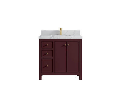 Chicago 36 in. W x 22 in. D Center Sink Bathroom Vanity - Willow Bath and Vanity