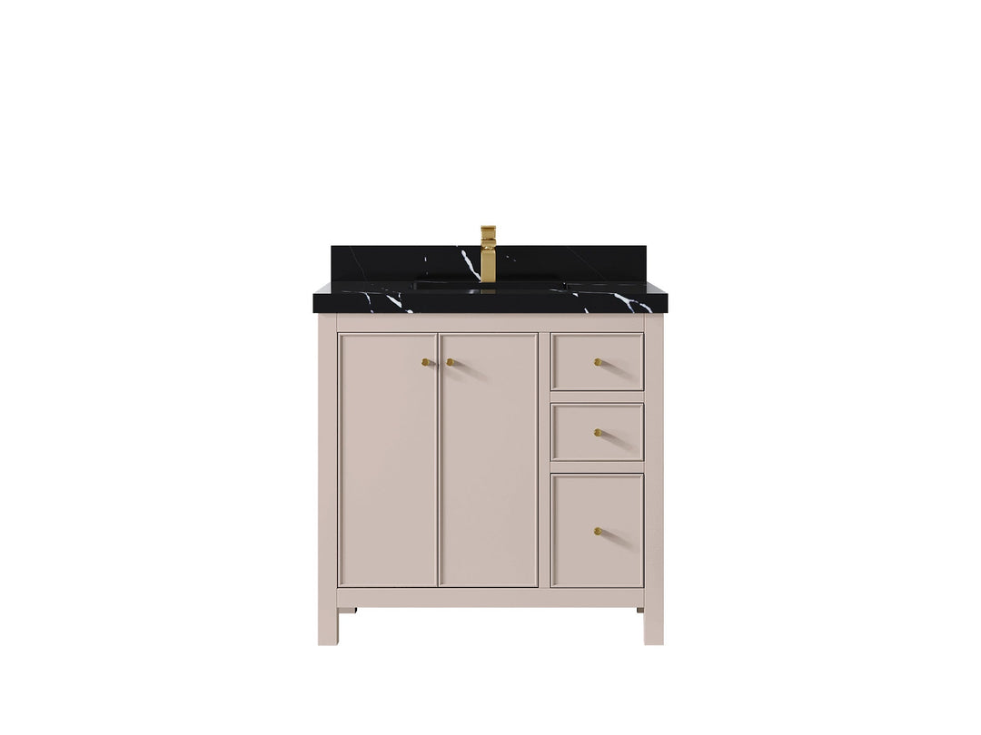 Chicago 36 in. W x 22 in. D Center Sink Bathroom Vanity - Willow Bath and Vanity