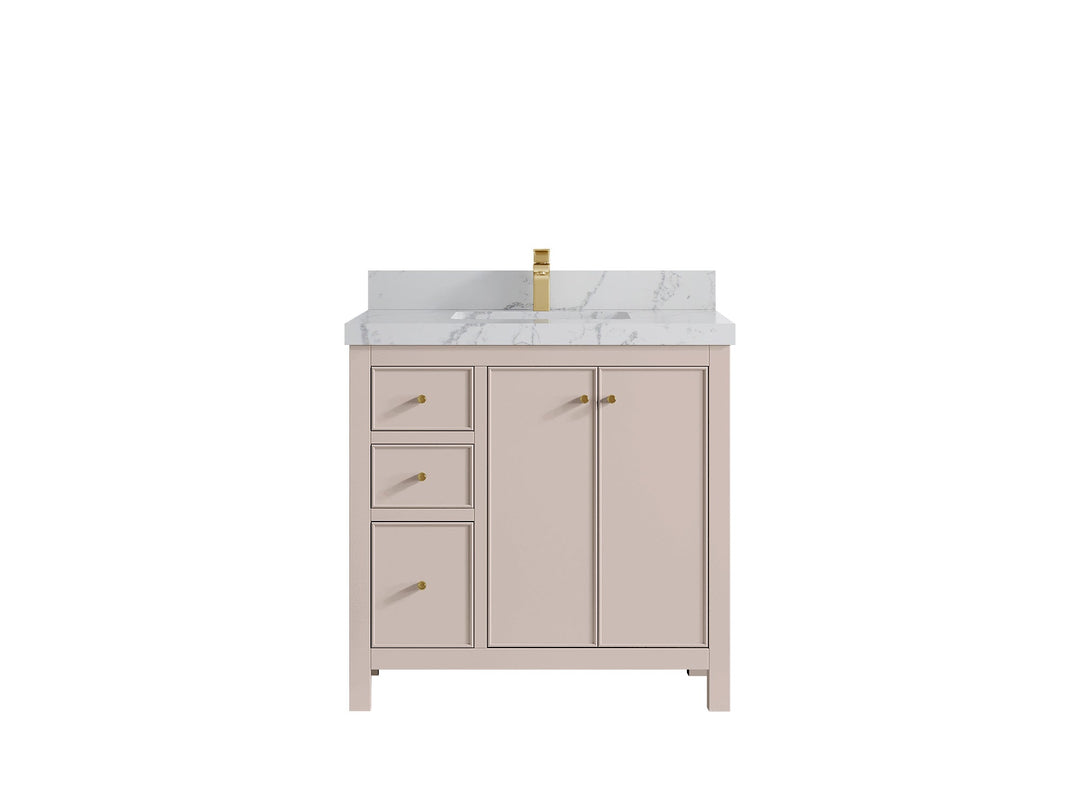 Chicago 36 in. W x 22 in. D Center Sink Bathroom Vanity - Willow Bath and Vanity