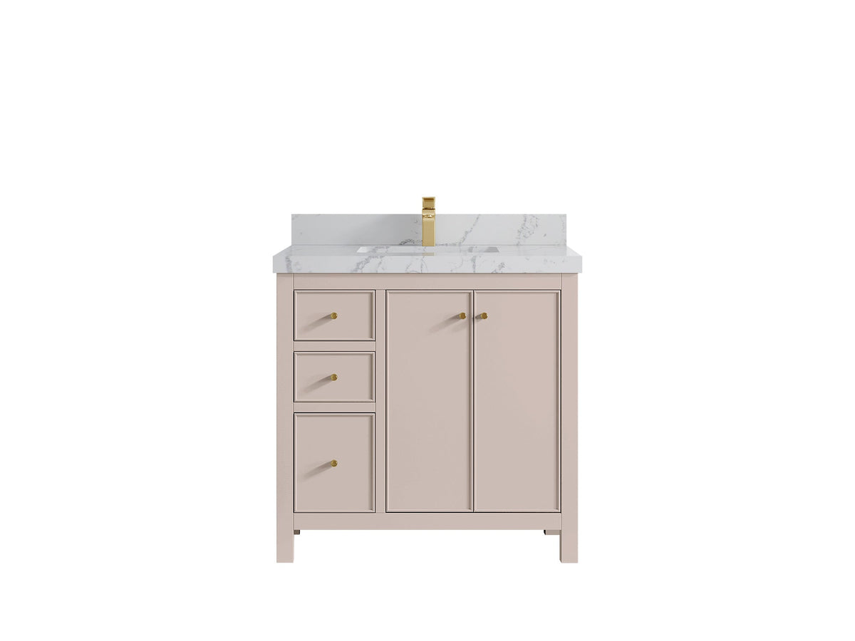 Chicago 36 in. W x 22 in. D Center Sink Bathroom Vanity - Willow Bath and Vanity