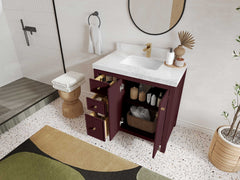Chicago 36 in. W x 22 in. D Center Sink Bathroom Vanity - photo 3
