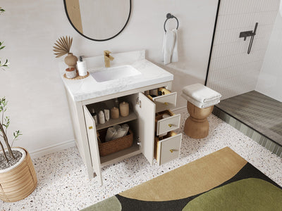 Chicago 36 in. W x 22 in. D Center Sink Bathroom Vanity - Willow Bath and Vanity