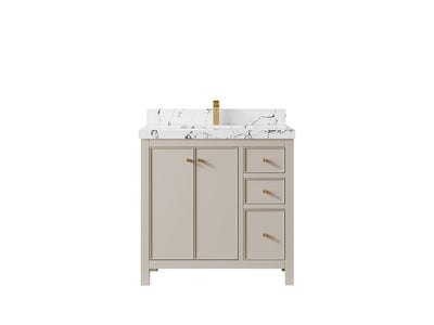 Chicago 36 in. W x 22 in. D Center Sink Bathroom Vanity - Willow Bath and Vanity