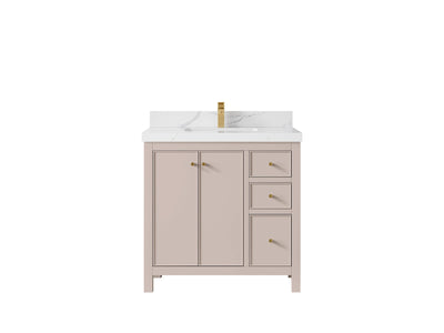 Chicago 36 in. W x 22 in. D Center Sink Bathroom Vanity - Willow Bath and Vanity