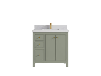 Chicago 36 in. W x 22 in. D Center Sink Bathroom Vanity - Willow Bath and Vanity