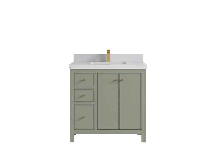 Chicago 36 in. W x 22 in. D Center Sink Bathroom Vanity - photo 1