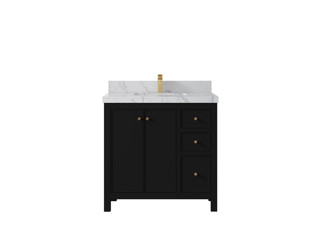 Chicago 36 in. W x 22 in. D Center Sink Bathroom Vanity - Willow Bath and Vanity