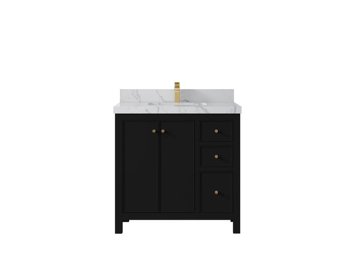 Chicago 36 in. W x 22 in. D Center Sink Bathroom Vanity - photo 43
