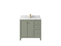 Chicago 36 in. W x 22 in. D Center Sink Bathroom Vanity - photo 11