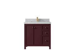 Chicago 36 in. W x 22 in. D Center Sink Bathroom Vanity - photo 37