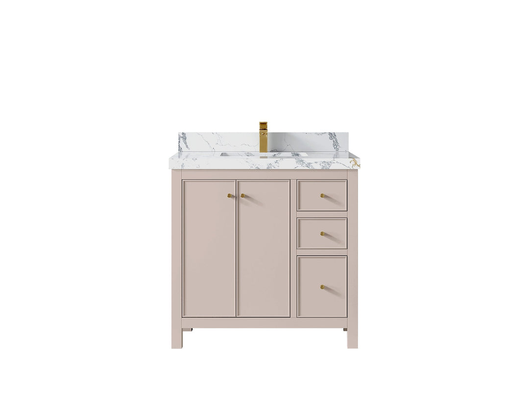 Chicago 36 in. W x 22 in. D Center Sink Bathroom Vanity - Willow Bath and Vanity