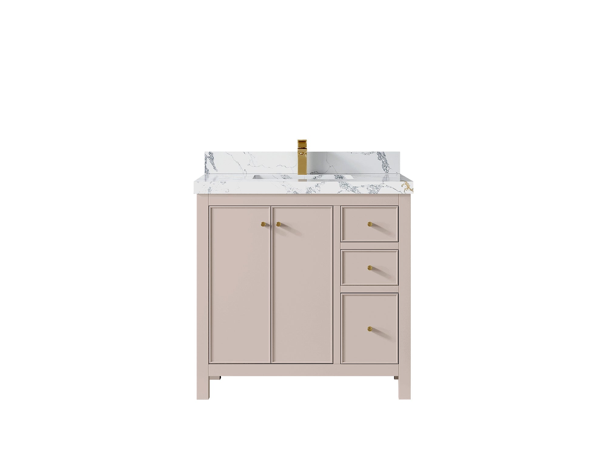 Chicago 36 in. W x 22 in. D Center Sink Bathroom Vanity - Willow Bath and Vanity