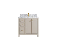 Chicago 36 in. W x 22 in. D Center Sink Bathroom Vanity - photo 43