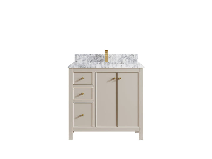 Chicago 36 in. W x 22 in. D Center Sink Bathroom Vanity - photo 43