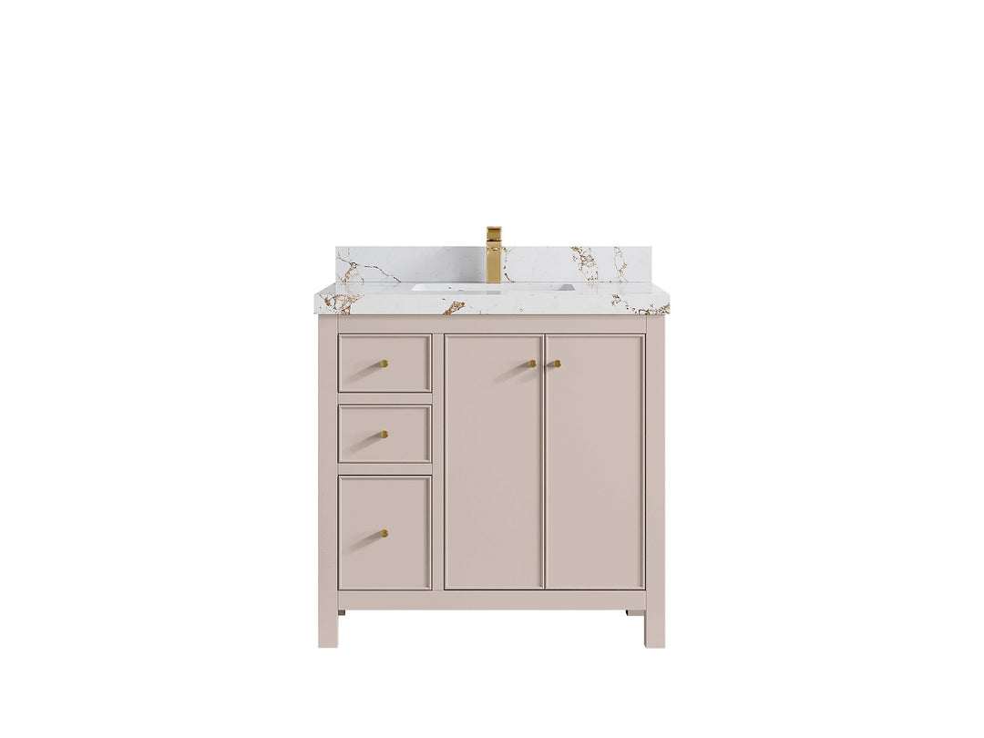 Chicago 36 in. W x 22 in. D Center Sink Bathroom Vanity - Willow Bath and Vanity