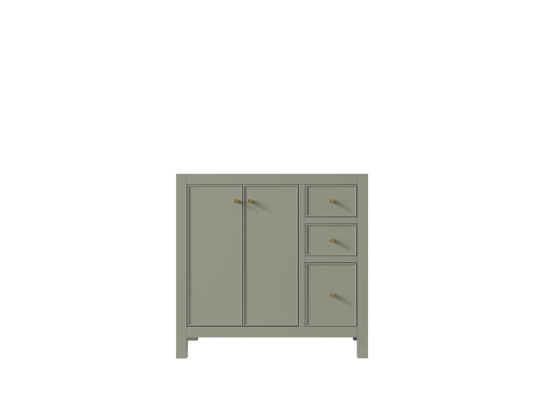 Chicago 36 in. W x 22 in. D Center Sink Bathroom Vanity - Willow Bath and Vanity