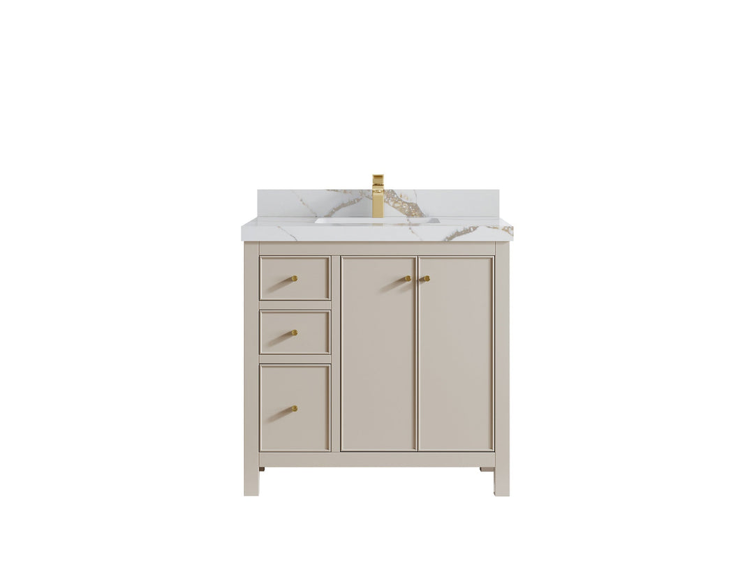 Chicago 36 in. W x 22 in. D Center Sink Bathroom Vanity - Willow Bath and Vanity