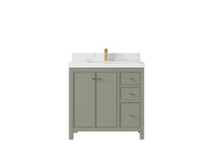 Chicago 36 in. W x 22 in. D Center Sink Bathroom Vanity - photo 17