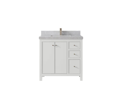 Chicago 36 in. W x 22 in. D Center Sink Bathroom Vanity - Willow Bath and Vanity