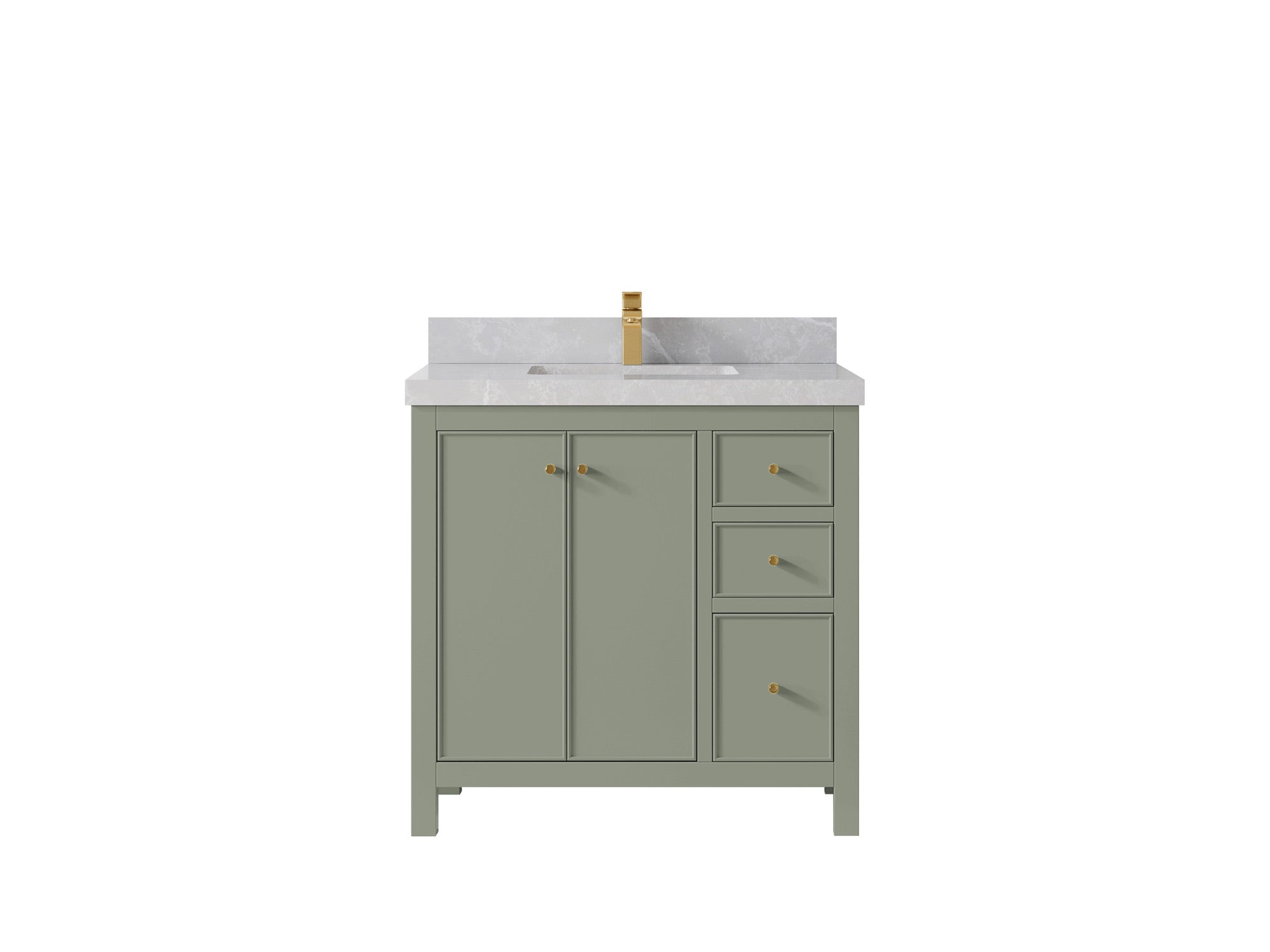 Chicago 36 in. W x 22 in. D Center Sink Bathroom Vanity - Willow Bath and Vanity