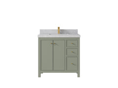 Chicago 36 in. W x 22 in. D Center Sink Bathroom Vanity - photo 31