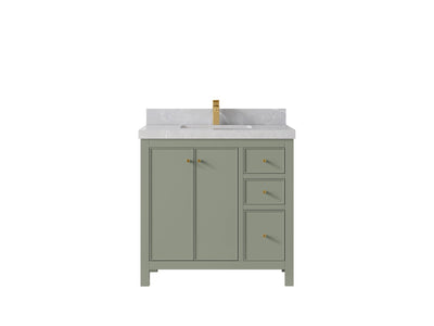 Chicago 36 in. W x 22 in. D Center Sink Bathroom Vanity - Willow Bath and Vanity