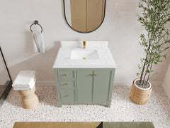 Chicago 36 in. W x 22 in. D Center Sink Bathroom Vanity - photo 24