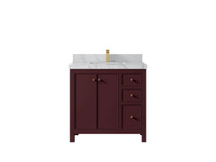 Chicago 36 in. W x 22 in. D Center Sink Bathroom Vanity - photo 47