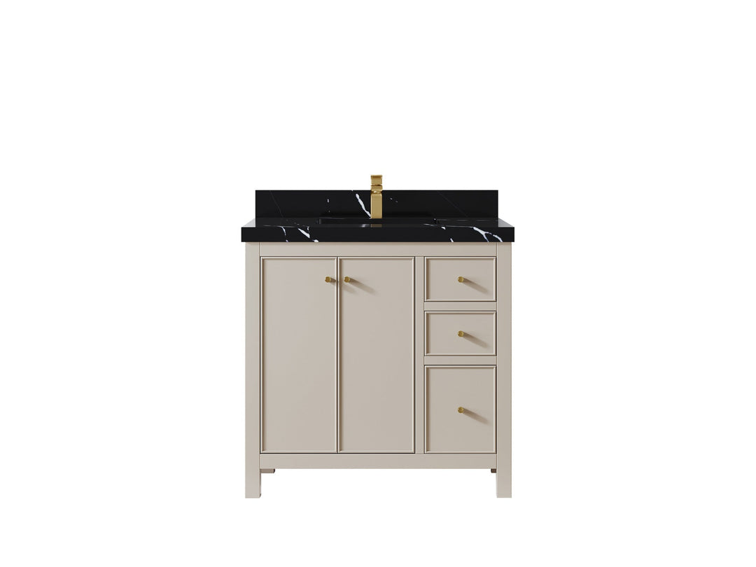 Chicago 36 in. W x 22 in. D Center Sink Bathroom Vanity - Willow Bath and Vanity