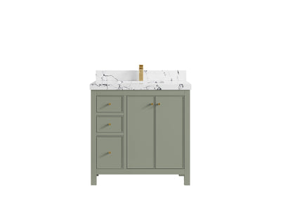 Chicago 36 in. W x 22 in. D Center Sink Bathroom Vanity - Willow Bath and Vanity