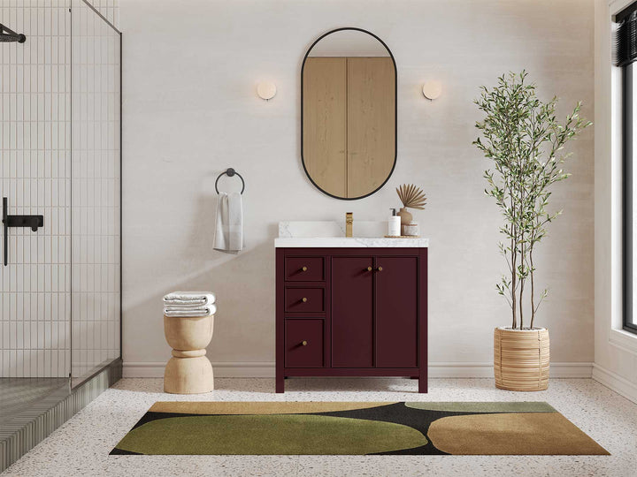 Chicago 36 in. W x 22 in. D Center Sink Bathroom Vanity - photo 4