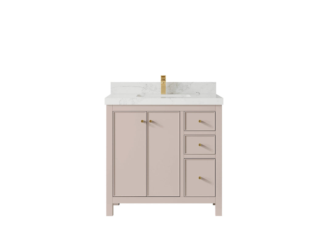 Chicago 36 in. W x 22 in. D Center Sink Bathroom Vanity - Willow Bath and Vanity