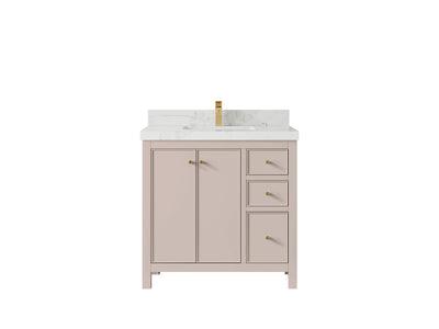 Chicago 36 in. W x 22 in. D Center Sink Bathroom Vanity - Willow Bath and Vanity