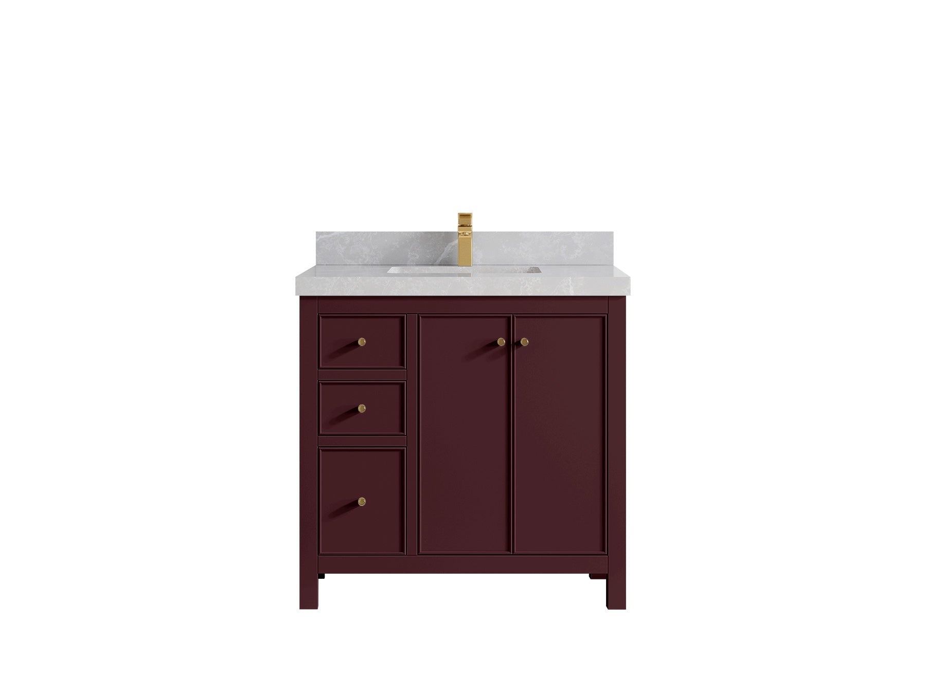 Chicago 36 in. W x 22 in. D Center Sink Bathroom Vanity - Willow Bath and Vanity