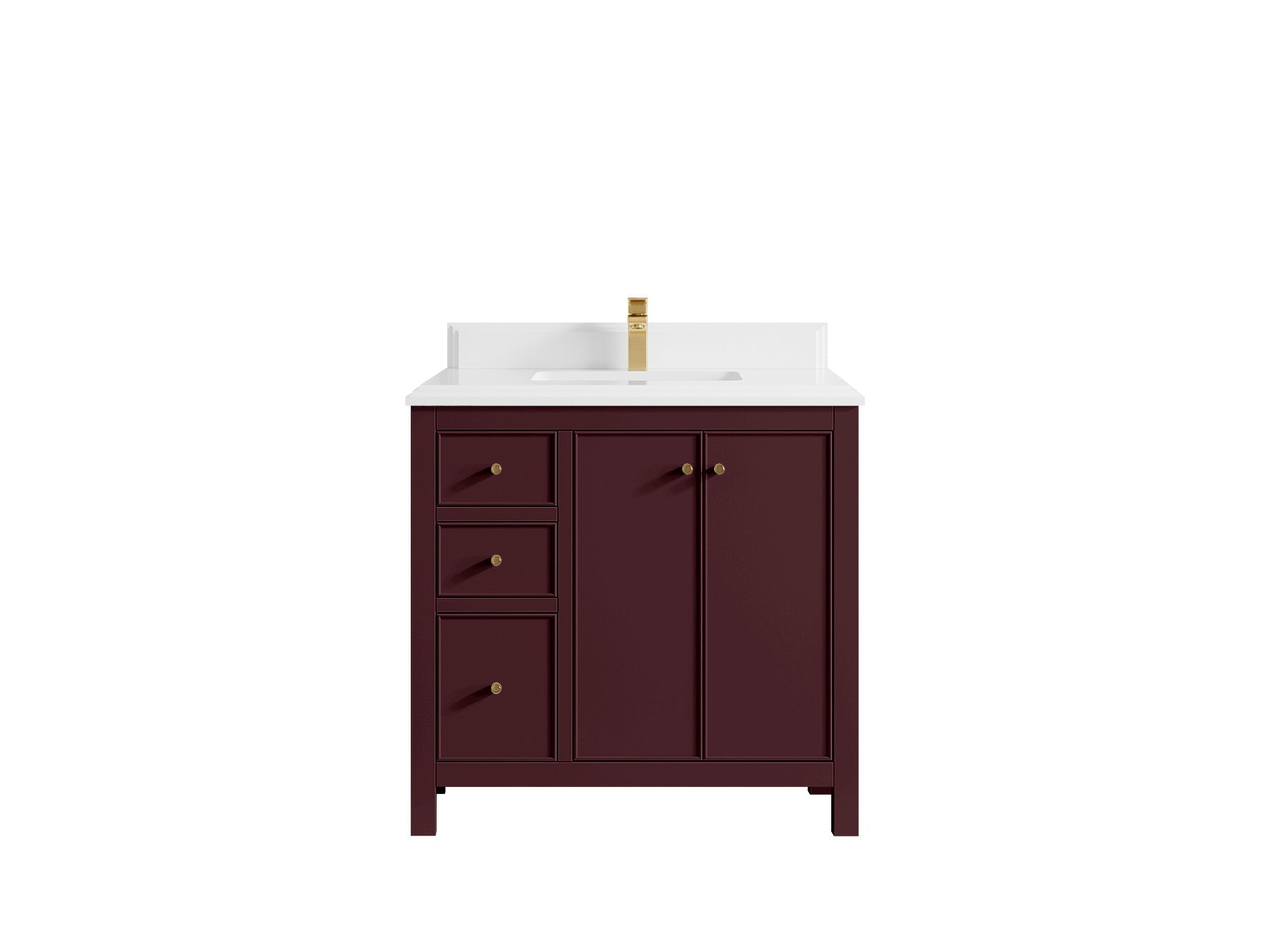 Chicago 36 in. W x 22 in. D Center Sink Bathroom Vanity - Willow Bath and Vanity
