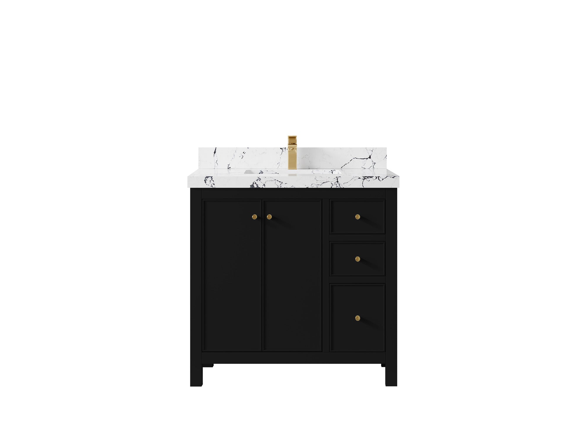 Chicago 36 in. W x 22 in. D Center Sink Bathroom Vanity - Willow Bath and Vanity