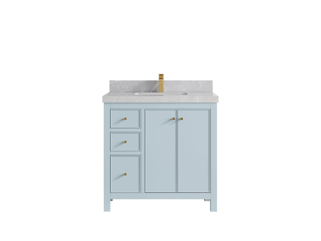 Chicago 36 in. W x 22 in. D Center Sink Bathroom Vanity - Willow Bath and Vanity