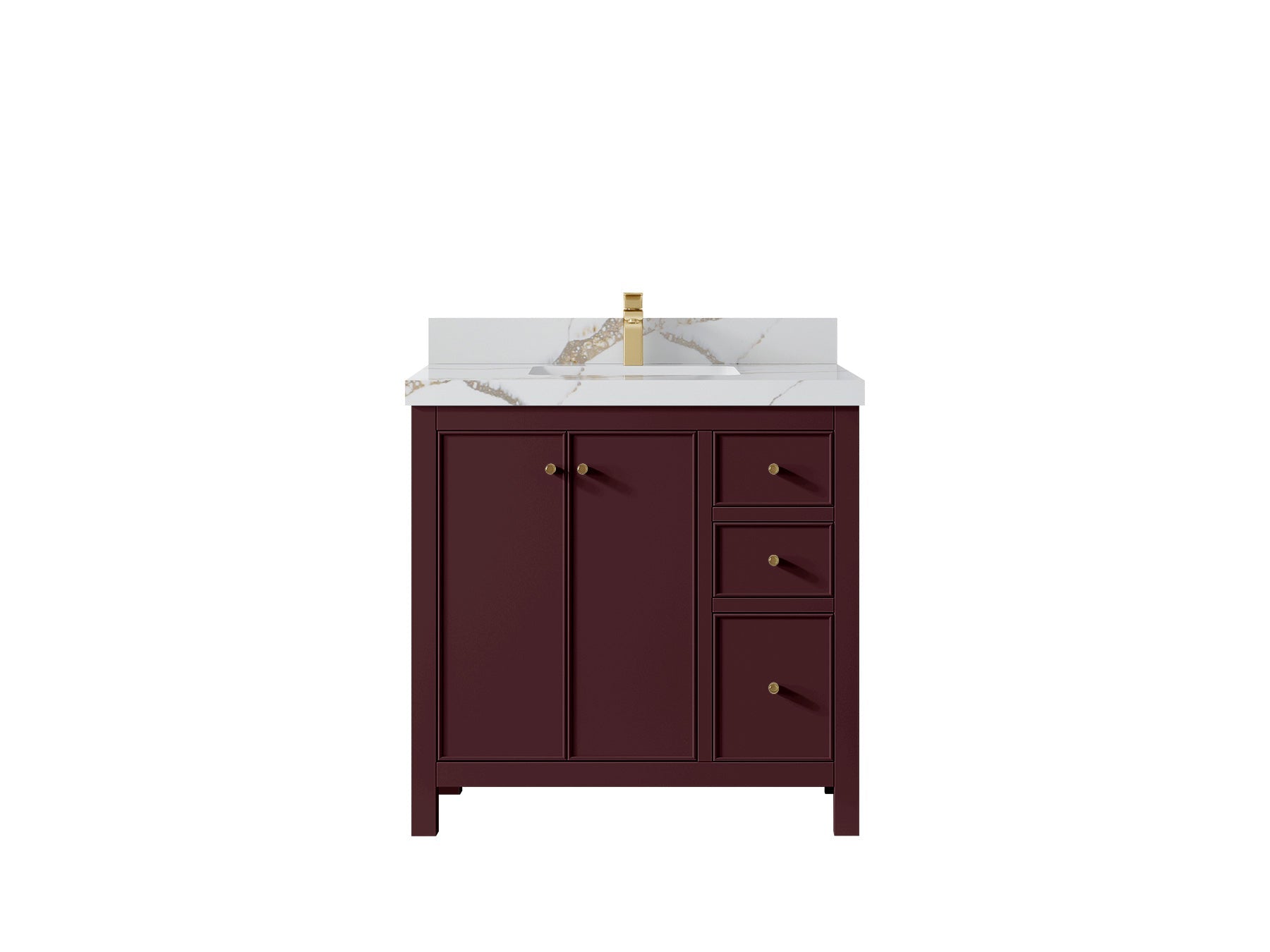 Chicago 36 in. W x 22 in. D Center Sink Bathroom Vanity - Willow Bath and Vanity