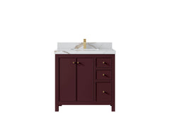 Chicago 36 in. W x 22 in. D Center Sink Bathroom Vanity - photo 15